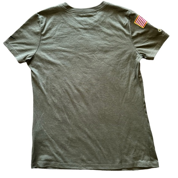 NFL Dallas Cowboys Football Salute To Service Army Green Small Nike Dry Fit Tee - Picture 6 of 8